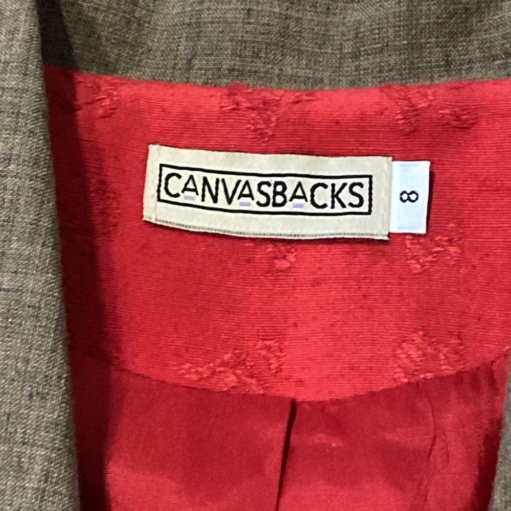 Canvasbacks Red Patchwork Jacket 8 - image 6